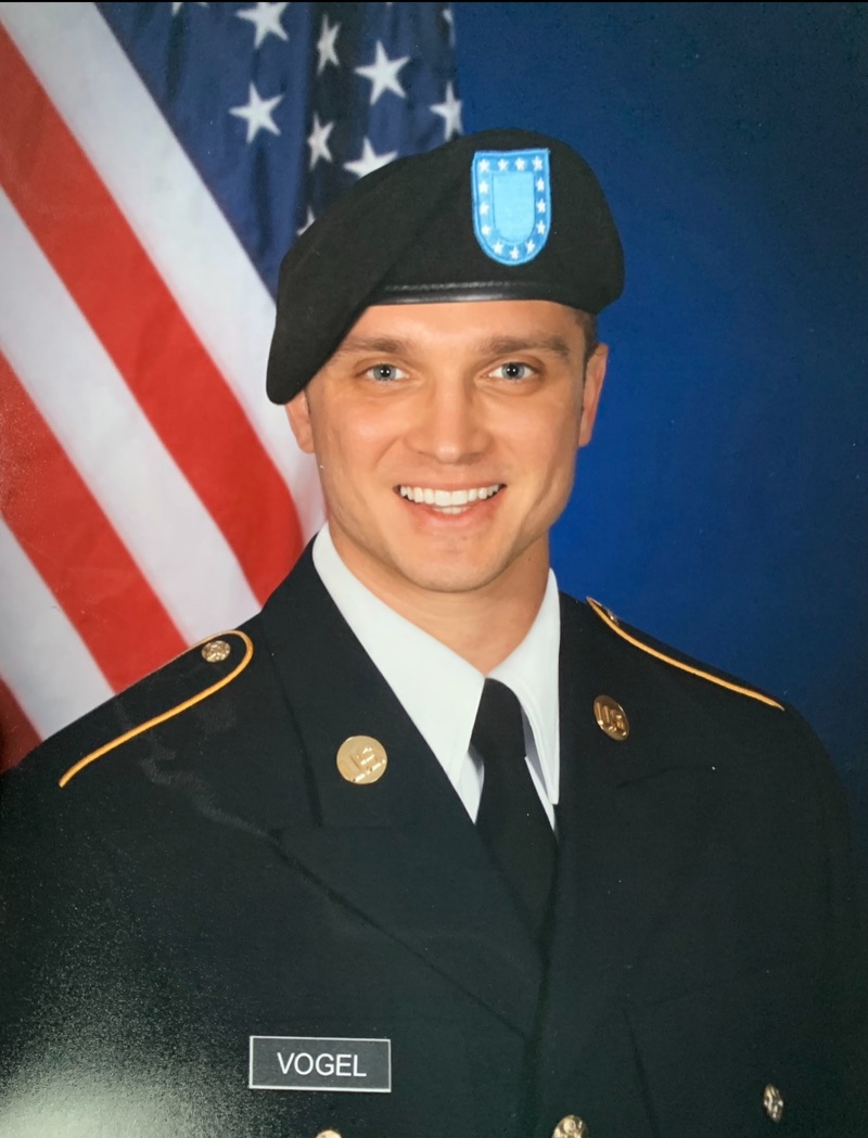 Josh during Army basic training