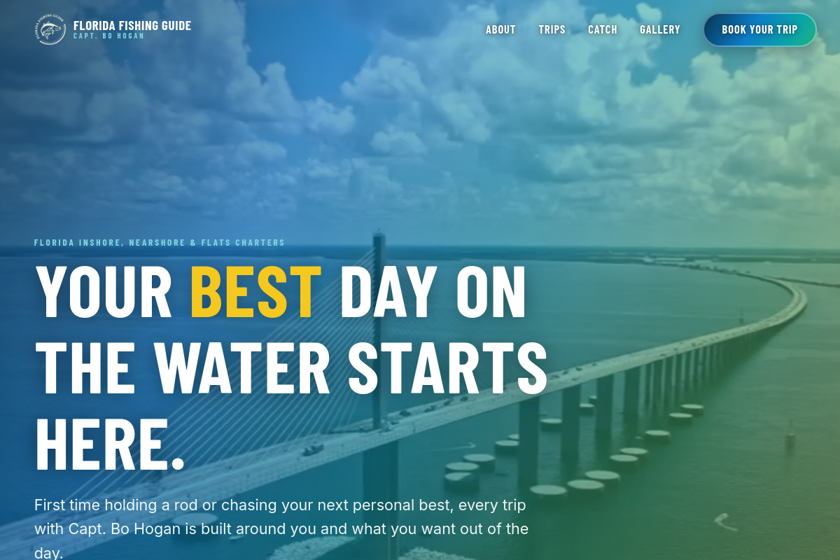 Florida Fishing Guide website preview